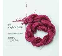 Шёлковое мулине Dinky-Dyes S-058 Kayla's Rose